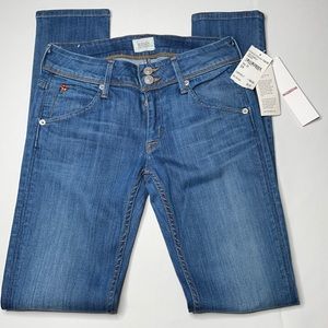 Hudson mid rise Collin super stretch skinny 24